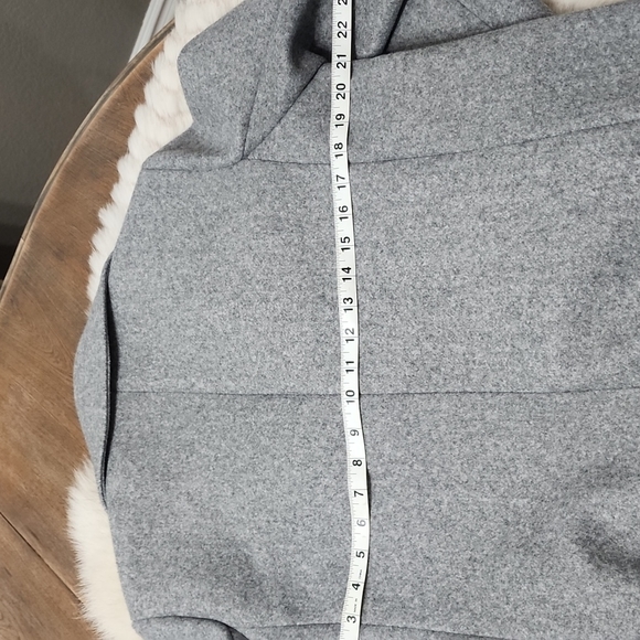 NWT Marc New York Andrew Marc Grey Long Sleeve Long Button Up Coat Sz Large - Picture 12 of 15